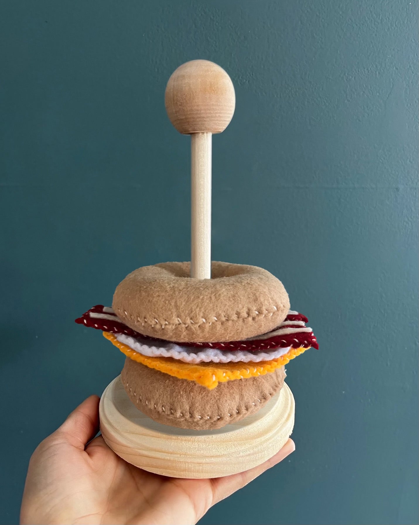 Breakfast Sandwich Stack Toy