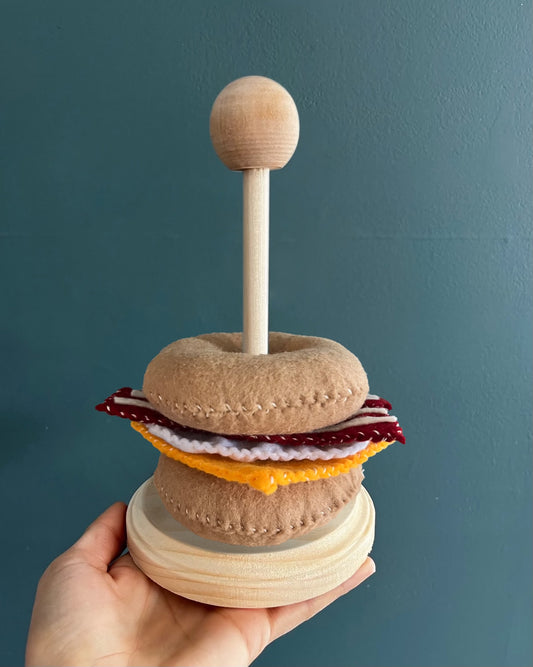 Breakfast Sandwich Stack Toy