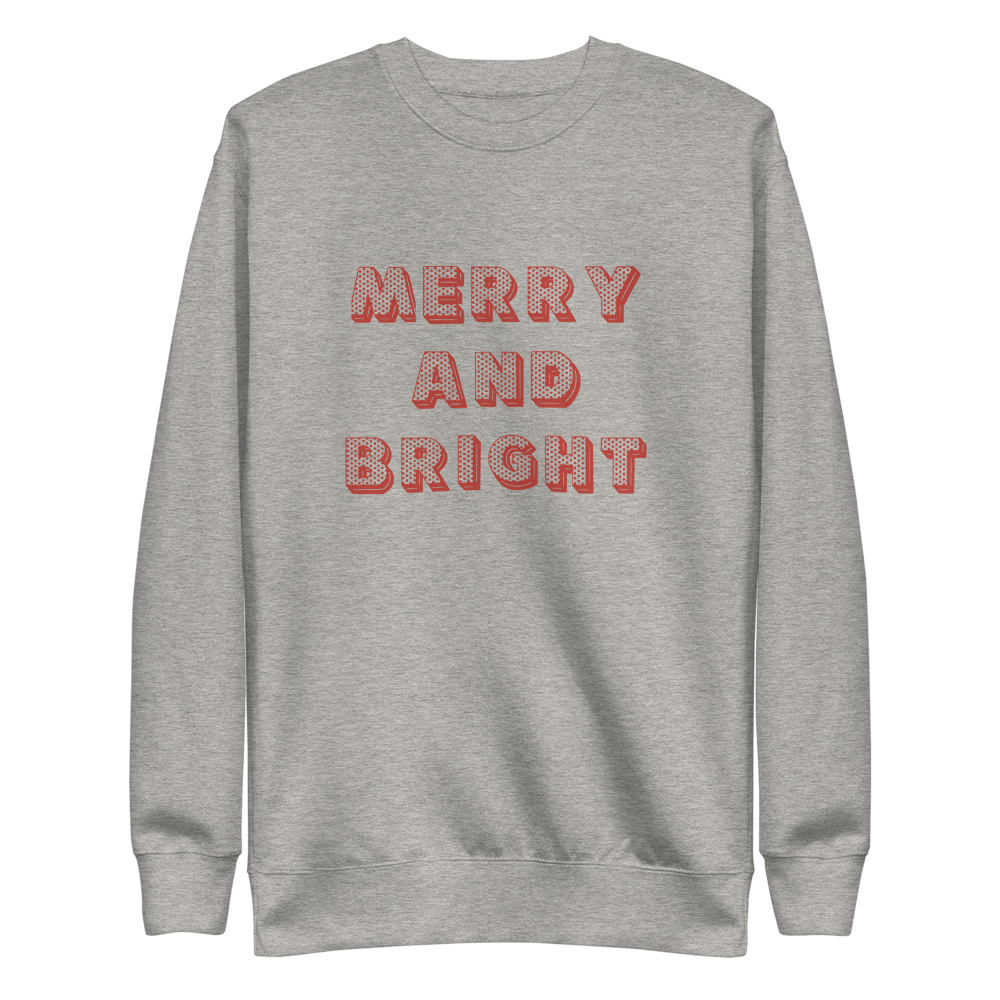 Unisex Merry and Bright Holiday Crewneck