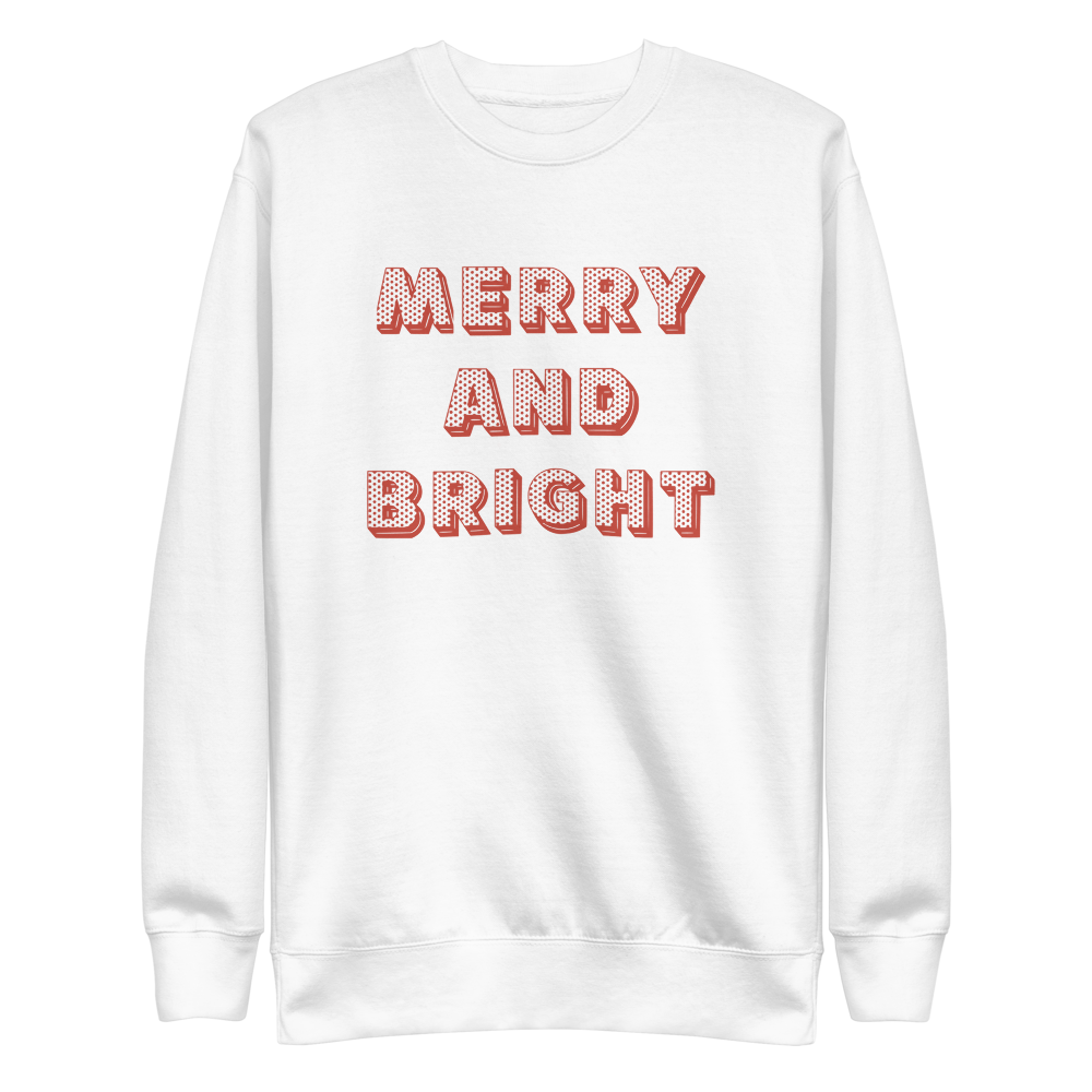 Unisex Merry and Bright Holiday Crewneck